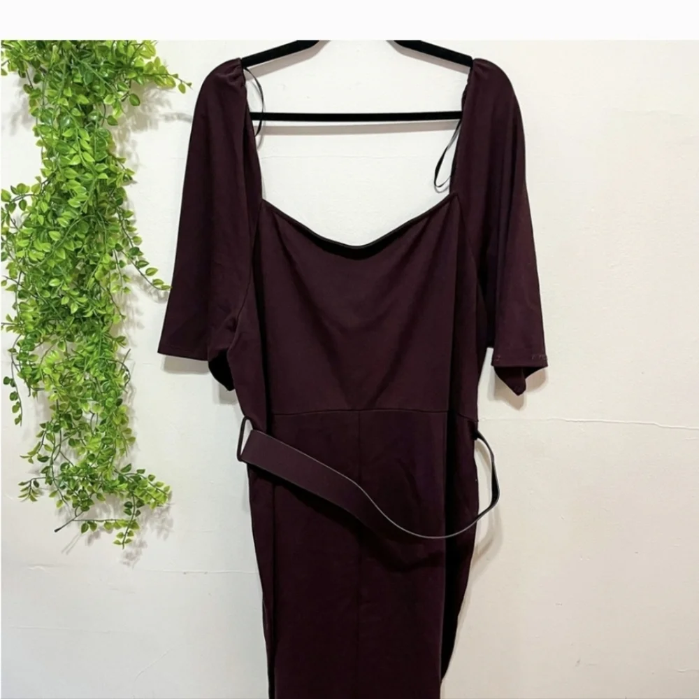 City Chic Warm Brown A-Line Dress Size 24 3X - Picture 8 of 10